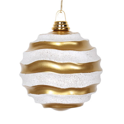 Ornement de Noël boule ondulée