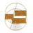 28 in H Foldable Round Wall Shelf
