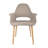 Conover Clontz Upholstered Dining Armchairs – Mid-Century Modern Fabric Seat with Natural Wood Legs (Set of 2)-190134180-140348304
