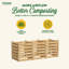 Composteur stationnaire d'extérieur en bois-64157987