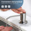 Robinet de cuisine pulvérisateur rétractable à poignée simple 3 modes avec distributeur de savon-104918153
