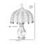 Lampe de table naturelle 13,78 po Tessler