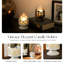 2 Piece Glass Metal Candlestick Set-1240678362