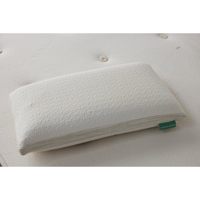 Avocado Molded Latex Pillow, 6", Standard