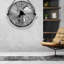 18 po Ventilateur mural industriel noir à 3 vitesses