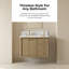 OVE Helena 36 in. Single Sink Bathroom Vanity in Antique Oak with White Engineered Stone Top, Brushed Gold Hardware-137129425