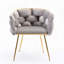 Fauteuil rembourré en velours-956580114