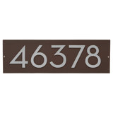 Floating Modern 4" Number Horizontal Address Plaque (5 Digits)