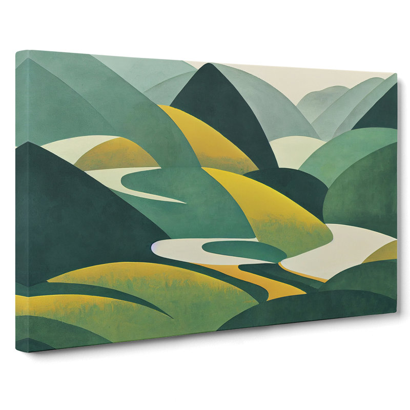 Eccentric Abstract Forest - Wrapped Canvas, 50cm H x 76cm W