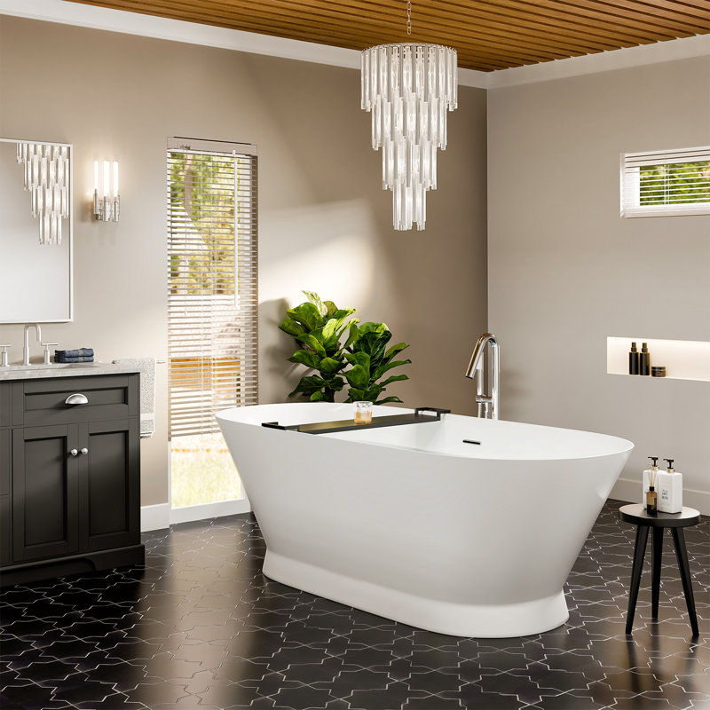 60'' x 29'' Soaking Acrylic Bathtub