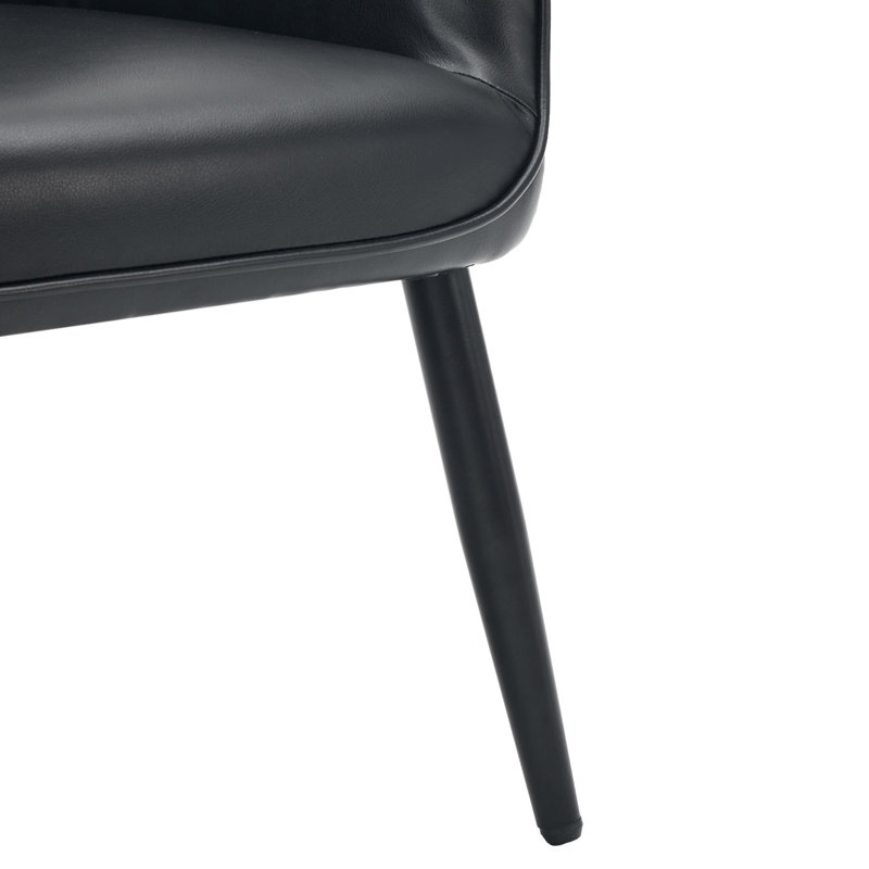 Fauteuil à oreilles Diamond, Noir