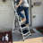 4 Step Stool Steel Folding Step Ladder with Handrail