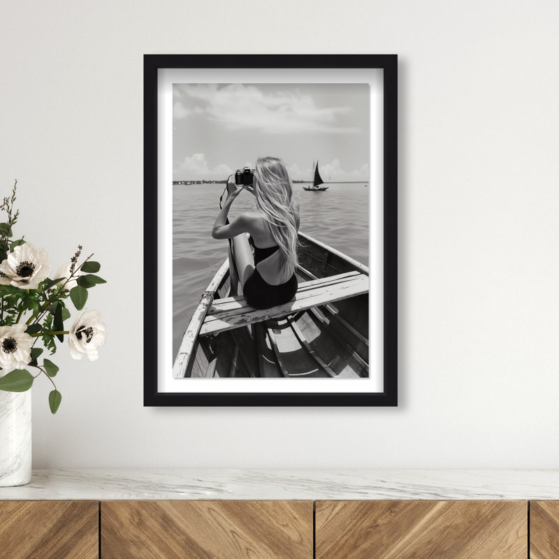 Frame Of Solitude Print by Oliver Gal, 37.5"H x 25.5"W, Black Shadowbox