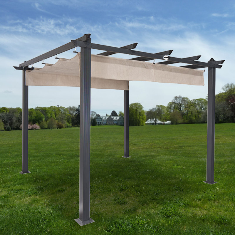 Garden Winds Beige Fabric Replacement Canopy for Pergola