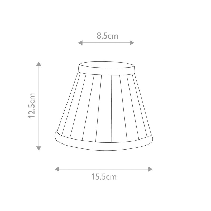 12.5cm H Linen Empire Lamp Shade ( Clip On ), Black