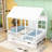 Full Size Wood Daybed With Twin Size Trundle and Slats-905513752