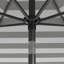 Parasol de patio 9 pi avec mât en aluminium, nervure en acier, manivelle, inclinaison par pression avec tissu oléfine Solstice-275663259