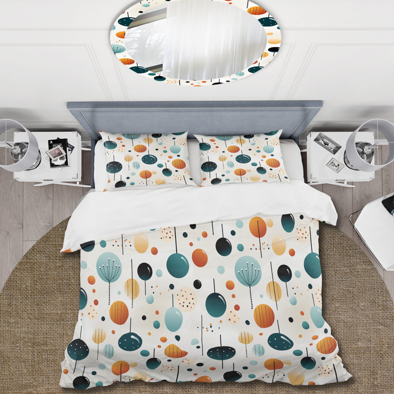 Ensemble de housse de couette à motif scandinave Simplicity, Housse de couette pour très grand lit et 2 très
