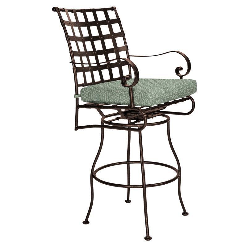 Classico-W Outdoor Swivel Bar Stool, Sahara Cafe, Copper Creek