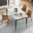 Krystah Rectangular Large Corner of Sintered Stone Ceramics Dining Table with Metal legs-1129429573-1129429572