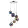 Cheleb 6 - Light Polished Chrome Cluster Pendant