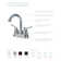 Two Handle Centerset Lavatory Faucet with Drain Assembly