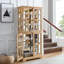 Vitrine de style antique avec tablettes réglables et solution de rangement