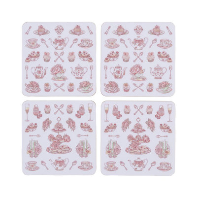 Cork Square 4 Piece Coaster Set