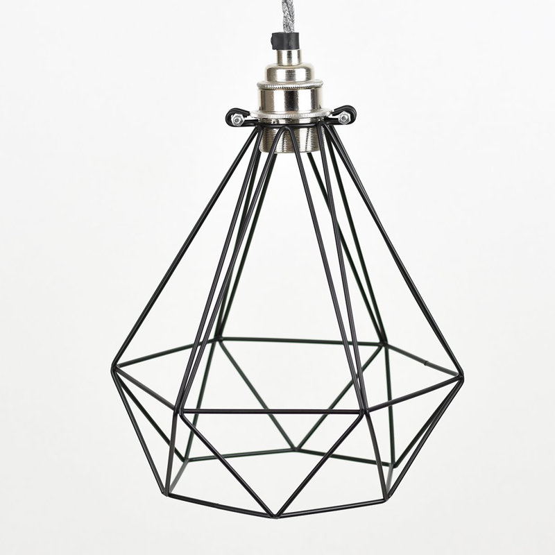 Kirk 22 cm H Novelty Pendant Shade ( Screw On ), Jet Black