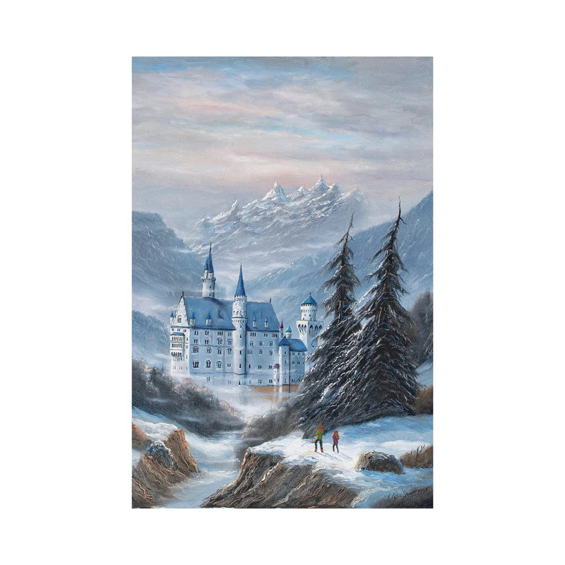 Schloss Neuschwanstein by Jim Williams - Wrapped Canvas Rectangle Painting, 45.72cm H x 30.48cm W x 1.91cm D