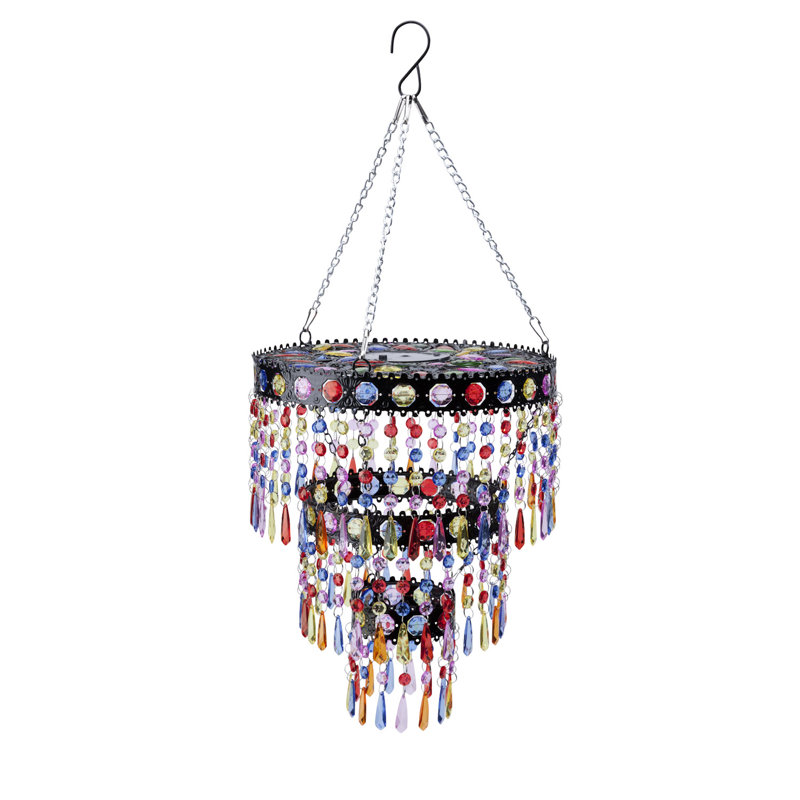24.5'' Solar Powered Outdoor Hanging Light