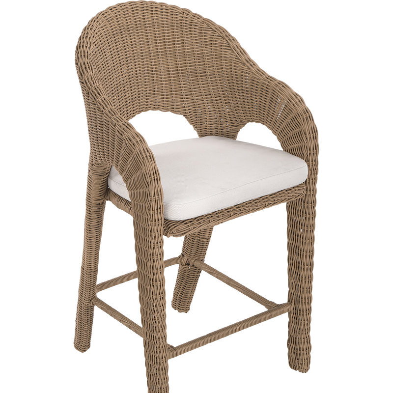 Tabouret de bar extérieur Avishay, Natural