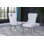 Chaise de salle à manger en velours 2 pièces Deprise Leo