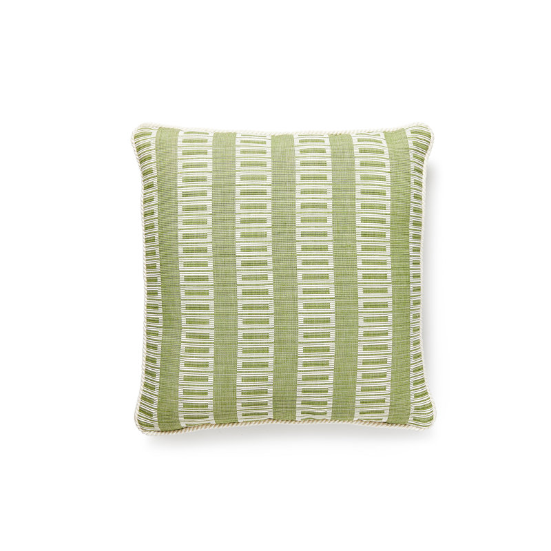 Folklore Square Pillow Cover & Insert, Grass, 18" H x 18" W
