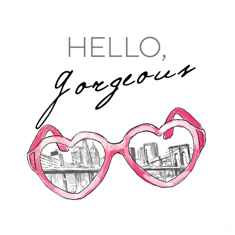 Hello Gorgeous - Wrapped Canvas Painting Print, 76cm H x 76cm W x 3.8cm D