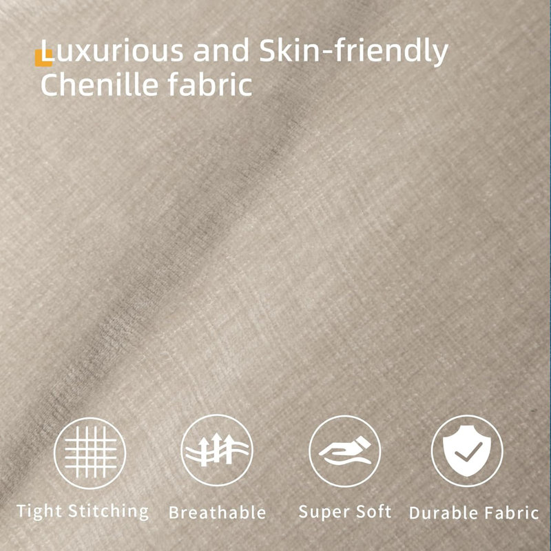 Canapé modulaire réversible avec repose-pieds Boulus, Microfibre / microsuède ivoire