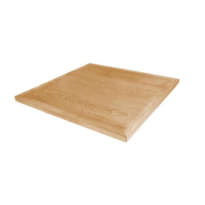 Plateau de table d'intérieur en placage, Latte, H 1,6 po x L 36 po x l 36 po