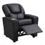 Fauteuil inclinable pour enfants, PVC noir