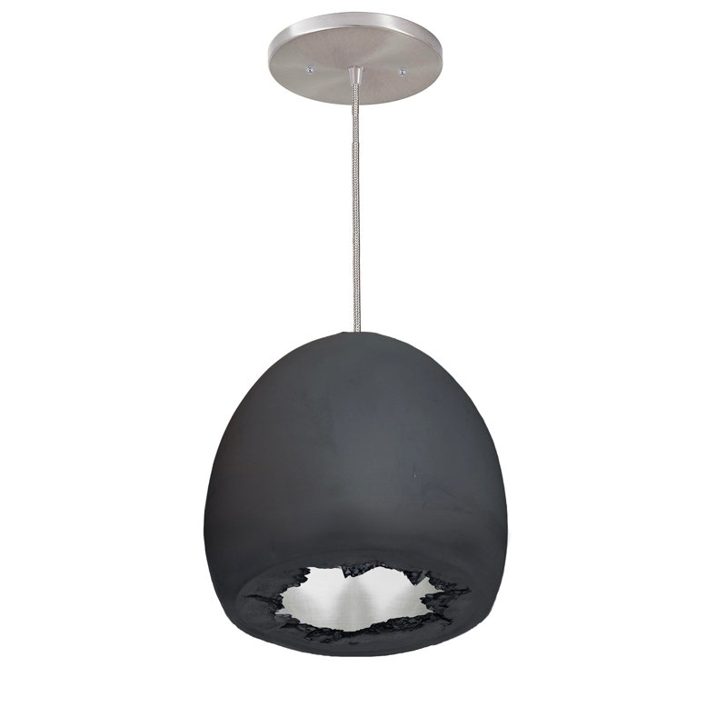 Geode 1 - Light Pendant, No, Black/Silver, Silver/Black