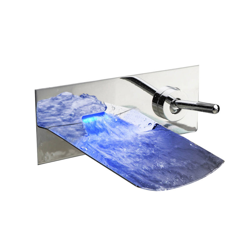 Robinet de lavabo mural pour salle de bain BathSelect Leo