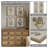 Madison Park Herbal Botany Green 4-Piece Framed Canvas Wall Art Set with Botanical Illustrations