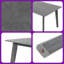 Table de salle à manger 6 places Retro Retro Table de cuisine de style campagnard et de style Mid-Century moderne, design rétro, base en H spacieuse-455370416