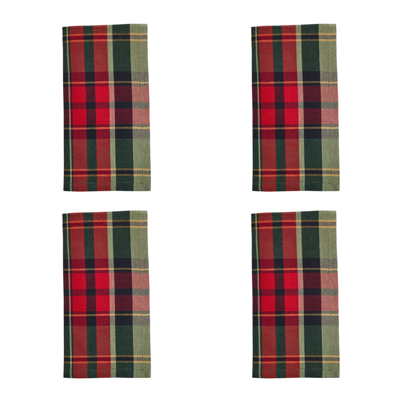 Ensemble de 4 serviettes Gracie Oaks Jack Frost