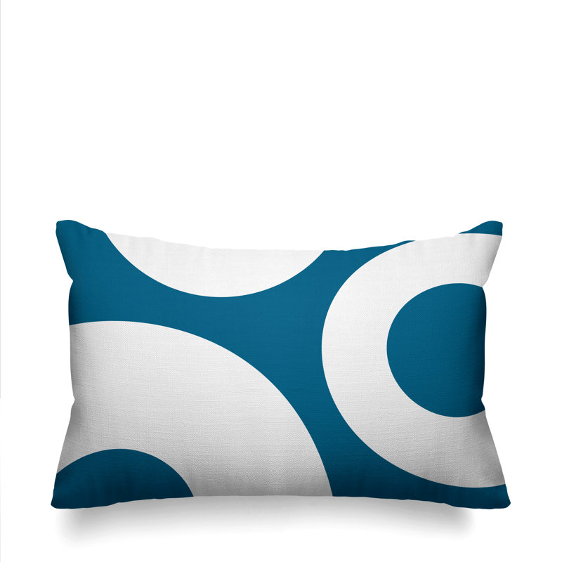 Coussin lombaire intérieur / extérieur Luella, Turquoise
