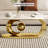 Elegant Luxury Coffee Table - Faux Marble Top with Stainless Steel Base-1912349866