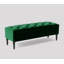 Alyana 120cm Wide Tufted Rectangle Ottoman Storage Bench, Upholstery Velvet Shoe Bench with Turned Wooden Legs-1935915901