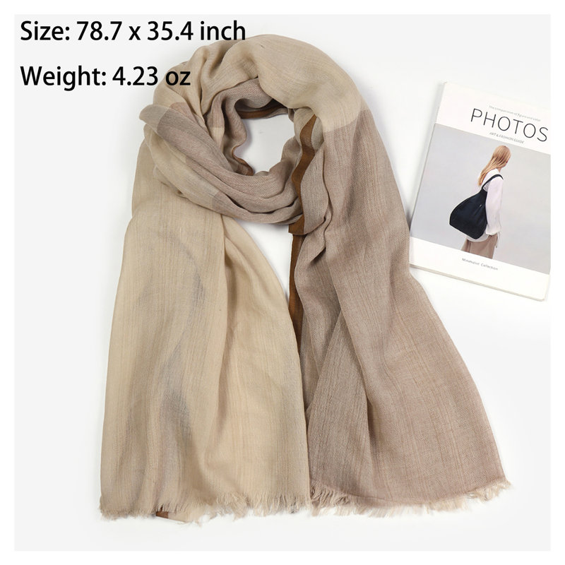 Lightweight Polyester Scarf, Soft & Breathable Shawl, Perfect for Spring/Summer, Versatile Travel & Evening Wrap, Fashionable & Comfortable