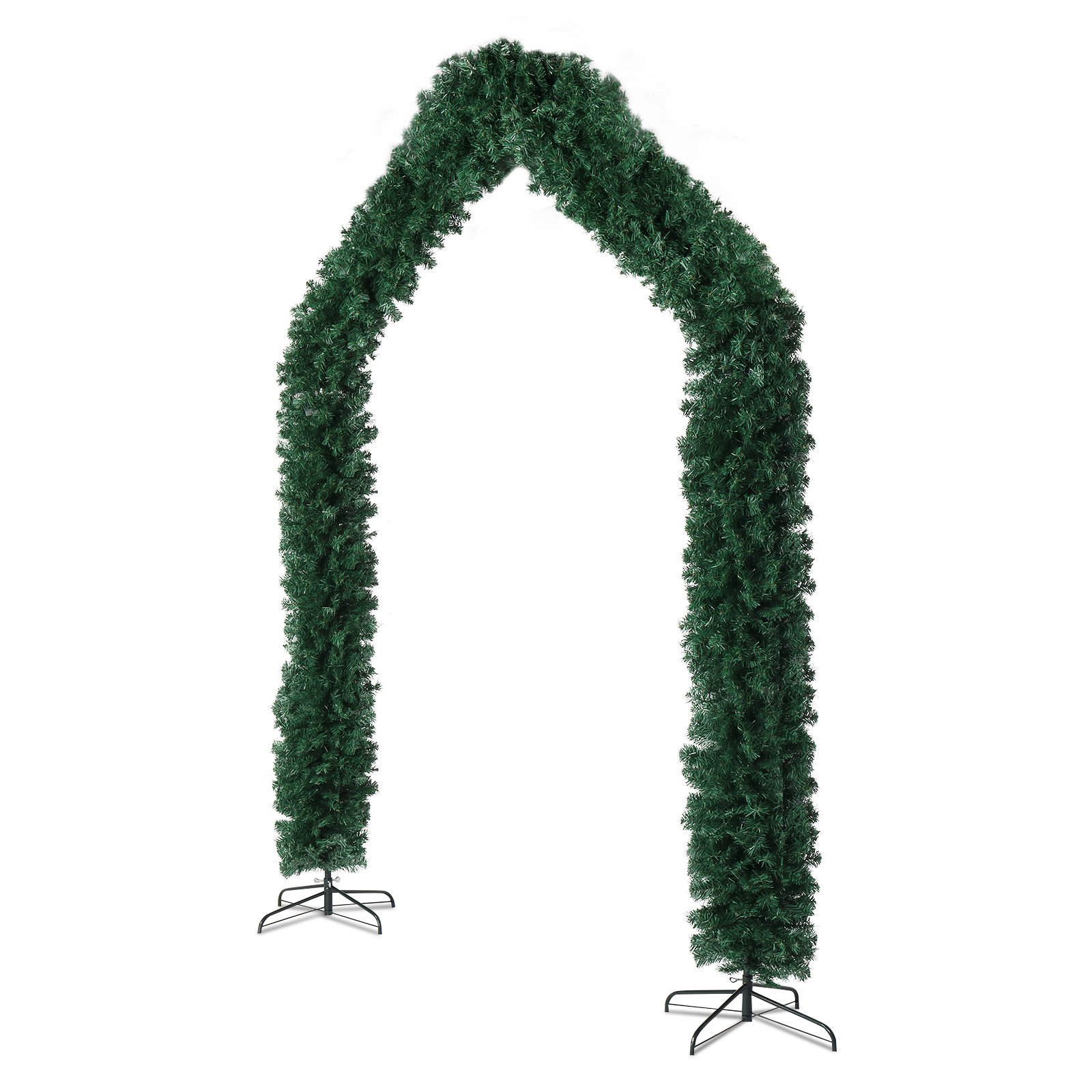 The Holiday Aisle® PVC Green Archway Outdoor Christmas Decoration Wayfair