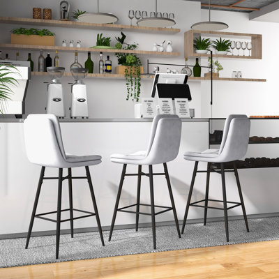 Tiffanie Counter Stool with Metal Frame