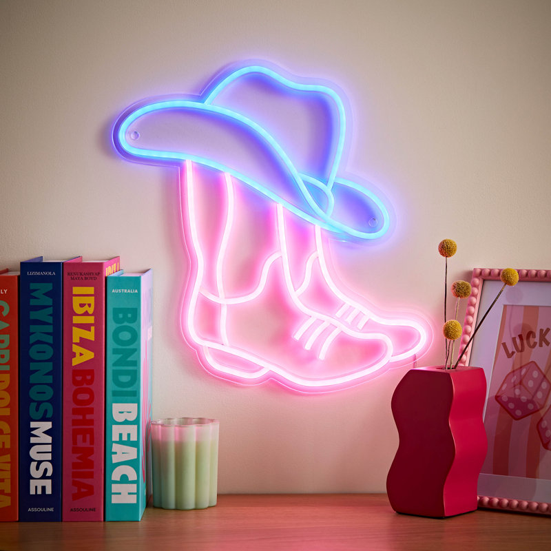 Neon Sign Cowboy Style Novelty Wall Light